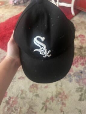Chicago White Sox Black Baseball Cap with White Logo